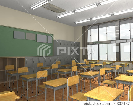 Classroom (window side 2) - Stock Illustration [6807182] - PIXTA