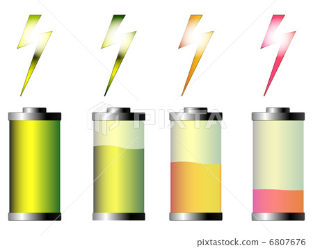 glossy battery icons glossy battery icons 6807676