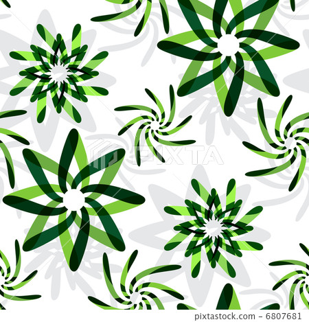 green graphic flowers pattern green graphic flowers pattern 6807681
