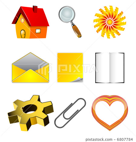 set of icons set of icons 6807784