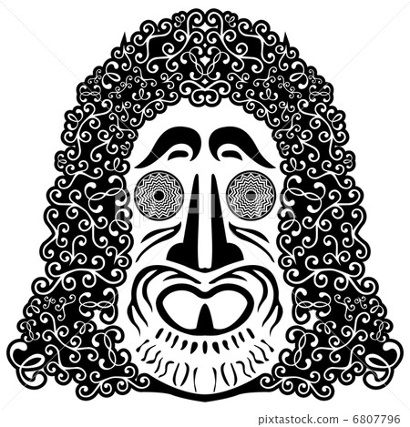 tribal skull 6807796