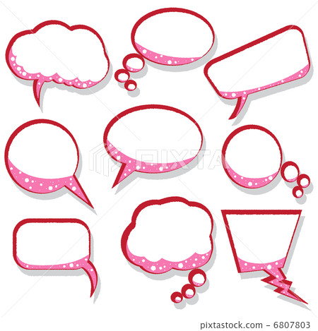 pink speech and thought bubbles pink speech and thought bubbles 6807803