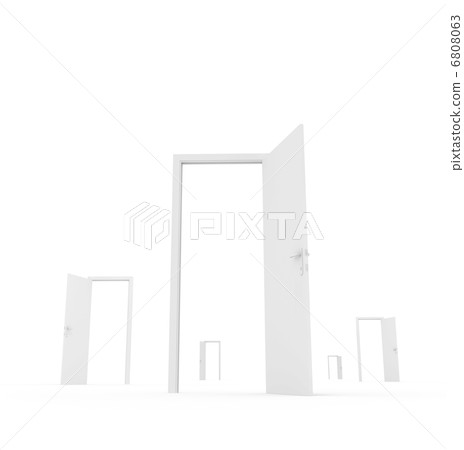 White open doors 6808063