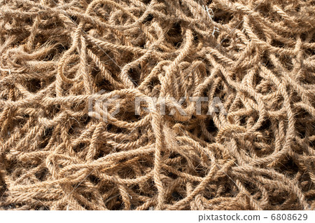 Coarse coconut rope background 6808629