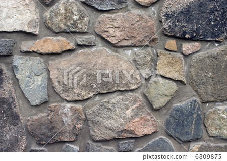 Stone wall. 6809875