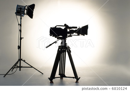 TV the camera in studio. 6810124