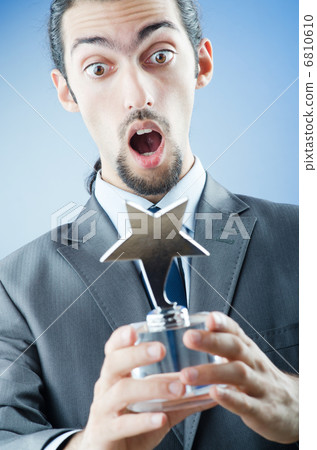 Businessman awarded with star award Businessman awarded with star award 6810610