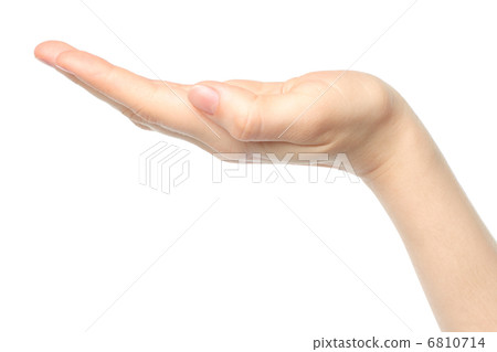 Open woman hand . 6810714