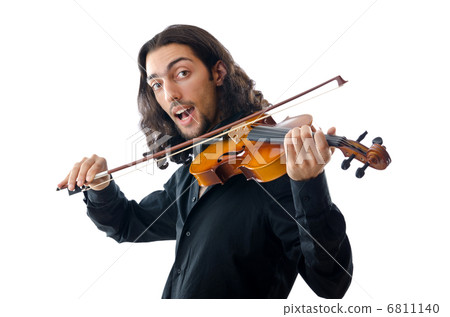Violin player playing the intstrument 6811140