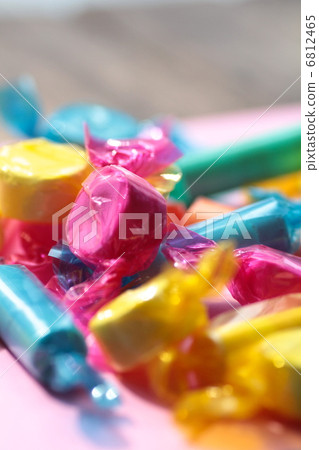 Ramune candy wrapped in colorful film 6812465
