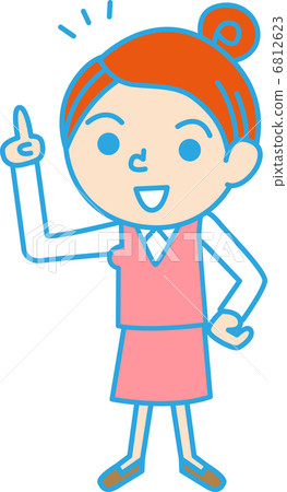 Business woman finger pointing Business woman finger pointing 6812623