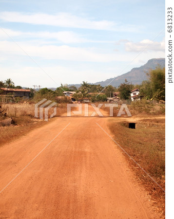 Lao Champa Sac red clay road 6813233