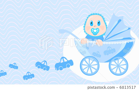 Vector illustration of baby looking in wide-eyed astonishment Vector illustration of baby looking in wide-eyed astonishment 6813517