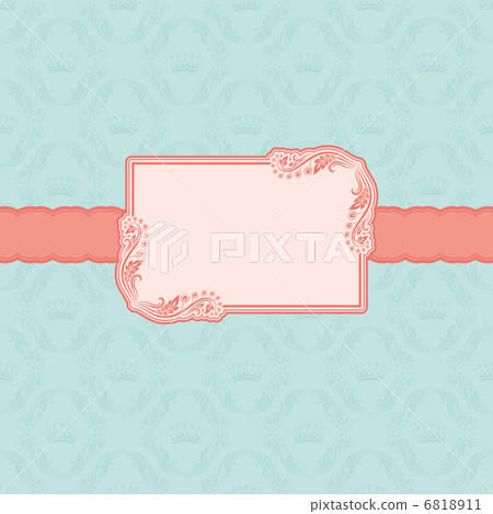Template frame design for greeting card . 6818911
