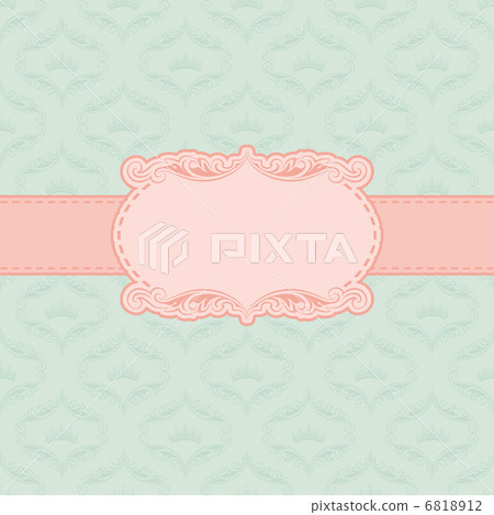 Template frame design for greeting card . 6818912