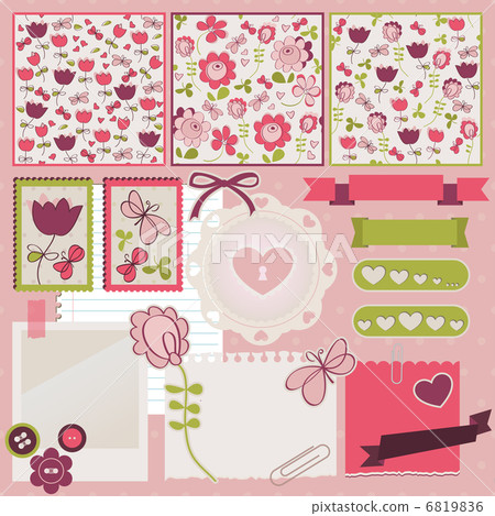 Scrapbook elements. 6819836