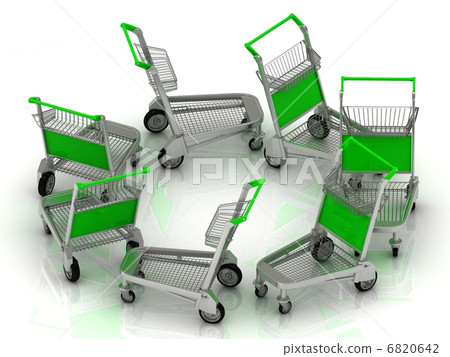 Carts on wheels for the airport 6820642