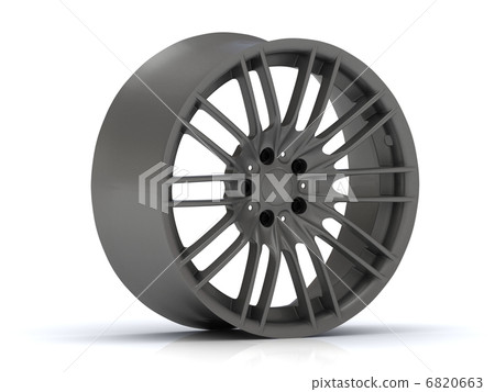 Steel rim close up isolated - Stock Illustration [6820663] - PIXTA