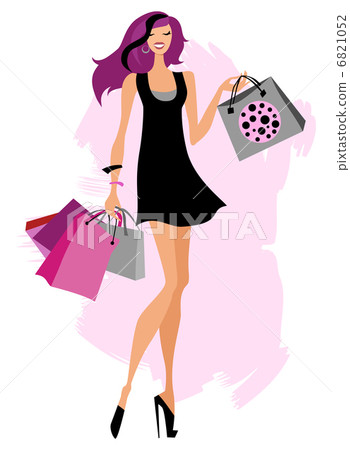 Woman shopping bags 6821052