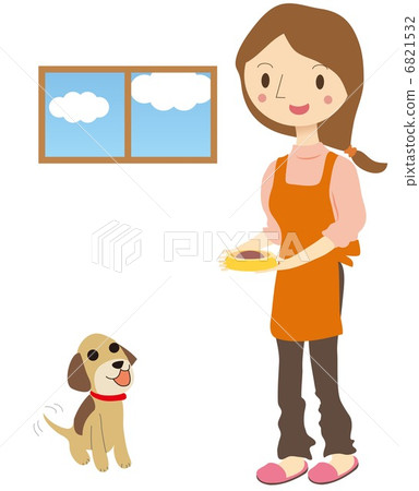 Pet sitter woman Pet sitter woman 6821532