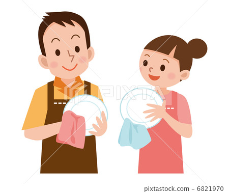 Couple to wipe the dish Couple to wipe the dish 6821970