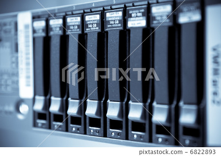 cluster of hard drives cluster of hard drives 6822893