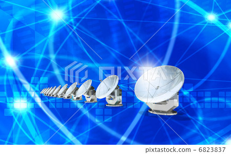 Radio telescope / Parabola antenna 6823837