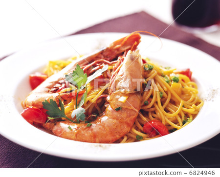 Prawn pasta Italian image material Prawn pasta Italian image material 6824946