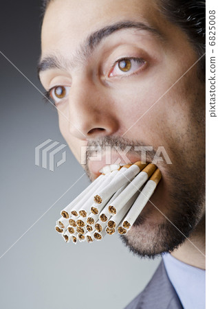 Anti smoking concept with man Anti smoking concept with man 6825008