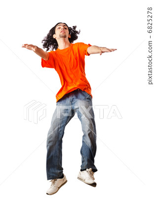 Dancer isolated on the white 6825278