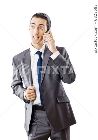 Young businessman talking on the phone 6825685