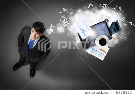 Image of businessman top view 6828522