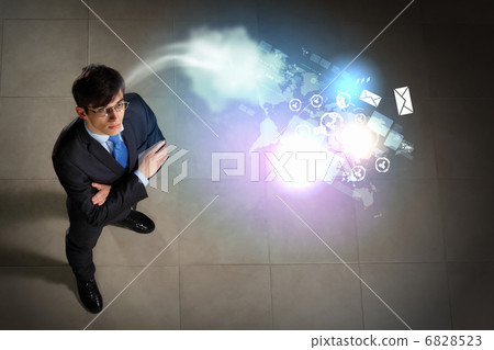 Image of businessman top view 6828523