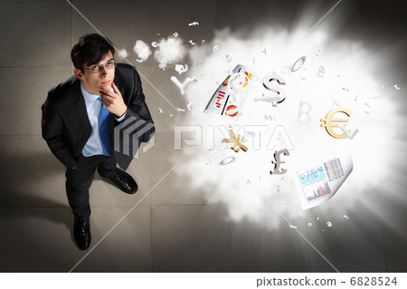 Image of businessman top view 6828524