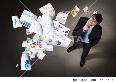 Image of businessman top view 6828525
