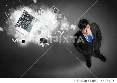 Image of businessman top view 6828526