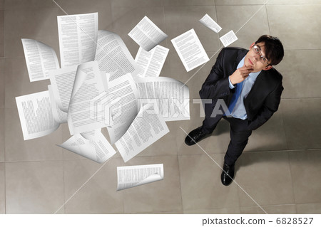 Image of businessman top view 6828527