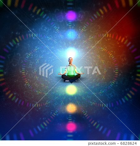 business woman meditating 6828624