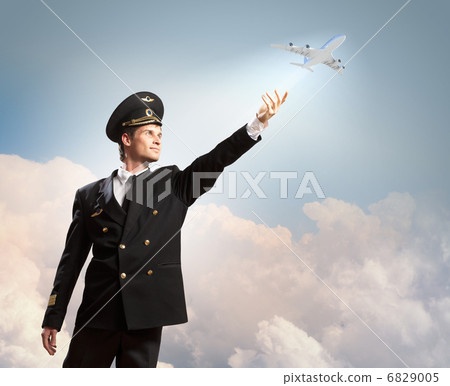 Image of pilot touching air 6829005