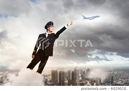 Image of pilot touching air 6829018