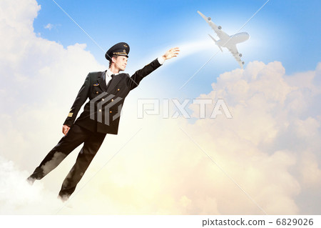 Image of pilot touching air 6829026