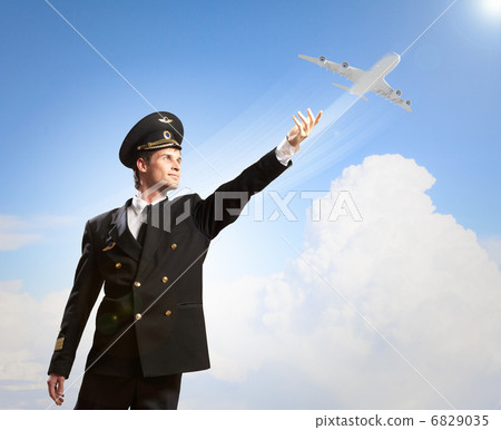 Image of pilot touching air 6829035