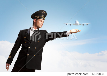Image of pilot touching air 6829036