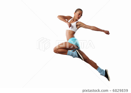Image of sport woman jumping 6829839