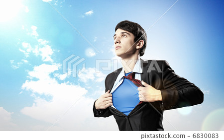 Young superhero businessman 6830083