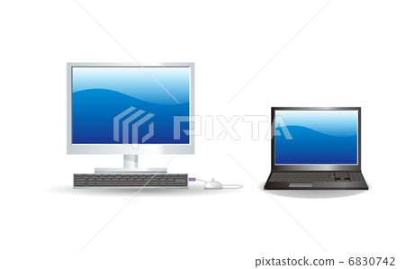 computer - Stock Illustration [6830742] - PIXTA