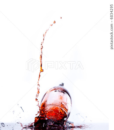 Wine glass falling 6834295