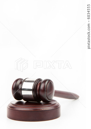 Wooden hammer and gavel Wooden hammer and gavel 6834555