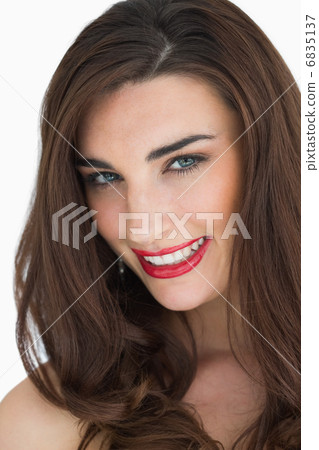 Woman wearing red lipstick Woman wearing red lipstick 6835137