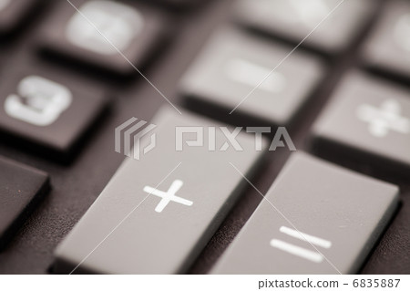 Close-up of symbols of calculator 6835887